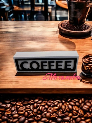 Insegna legno bar caffè - legno,