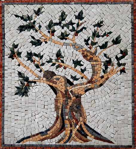 Mosaico fatto mano cucina - a,