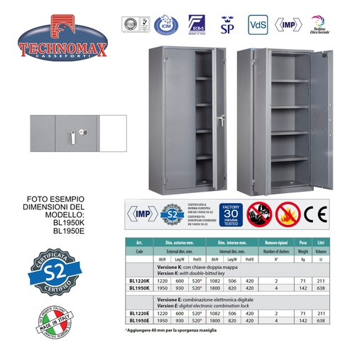 Armadio sicurezza doppia - di,