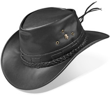Cappello da cowboy in pelle