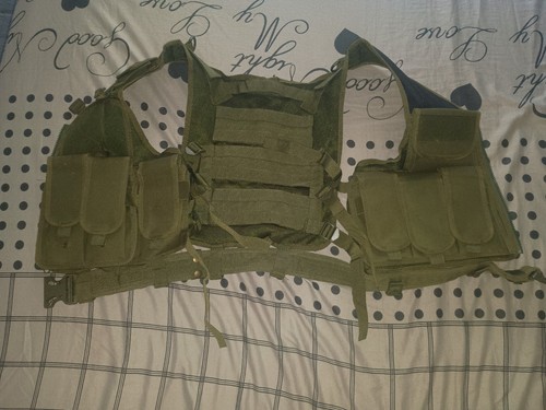 Gilet tattico softair verde - verde, od