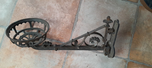 Antique oil lamp bracket - oil,