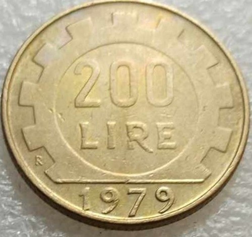 Moneta italia lavoro 200 lire - italia,