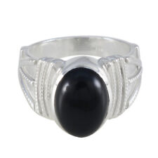 Anello Nightfall Noir Twilight in argento sterling 925 con onice nera