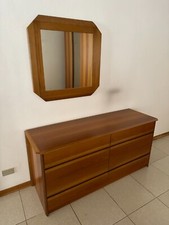 madia cassettiera a 8 cassetti in legno da stanza da letto! come nuova!!