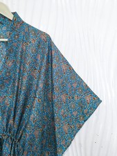 Pure Seta Kaftano Blu &