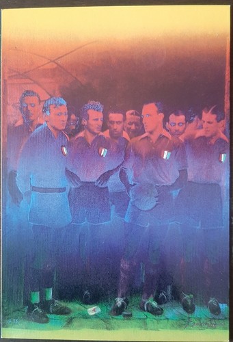 Calcio cartolina 100 anni - calcio cartolina,