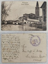 cartolina venezia portogruaro pescheria franchigia comando parco auto inizi 900