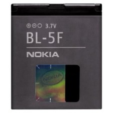 Nokia Batteria originale BL-5F per 6210 6290 E62 E65 N93I N95 N96 Pila Nuova 