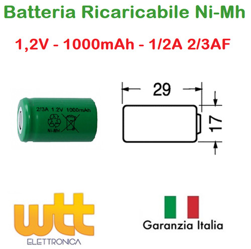 Batteria ricaricabile mh - ricaricabile, ni-mh
