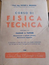 Libri del corso di  fisica tecnica - Politecnico di Torino 1947