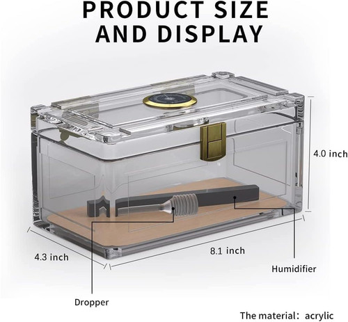 Acrylic cigar humidor box - acrylic,