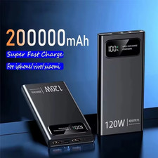 Power Bank 200000mAh 120W