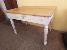 ANTICO TAVOLO LUIGI FILIPPO GAMBE TORNITE '800 SHABBY CHIC CUCINA 120x79cm