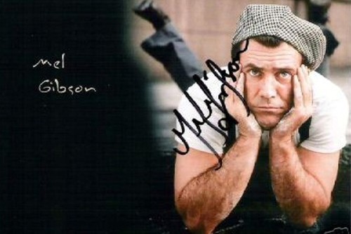 Mel gibson autografo - mel,