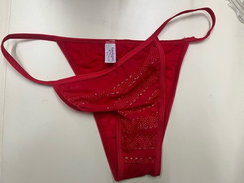 Perizoma rosso con decorazioni - con,