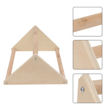 1 pezzo di pappagallo pulcino trespolo supporto in legno piccolo rack per