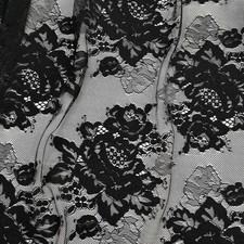 Tessuto Tulle Pizzo Francese