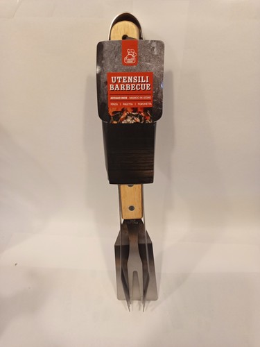 Set utensili barbecue legno - set, 3
