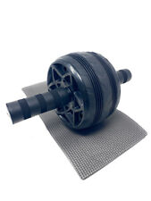 Ruota fitness per addominali attrezzo ginnico per palestra con tappetino 