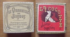2 VECCHI GIOCHI D'ABILITA'  "LE QUADRILLE DES BAGUES" "LA COCOTTE"  FRANCIA 