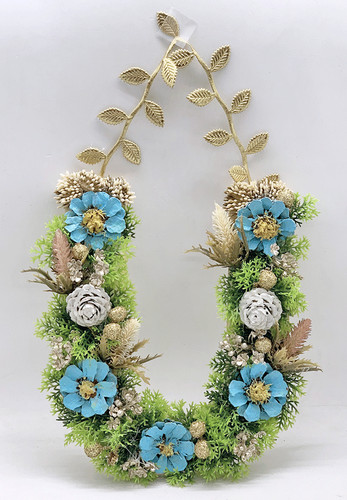 Ghirlanda fiori fuori - , porta