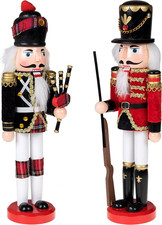 2 Pezzi Soldati Schiaccianoci