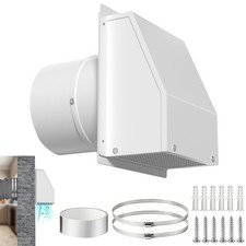 8 Inch Hooded Wall Vent Cover