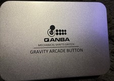 Qanba Gravity 30mm Pulsanti Arcade, Nero, Confezione da 8