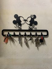 Porta chiavi da parete stilizzato topolino minnie, per arredamento e idea regalo