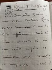 1936 LETTERA COMPOSITORE FRANCO ALFANO A GUIDO PANNAIN COMPOSITORE NAPOLI