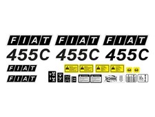 Kit adesivi trattore fiat 455 - kit,