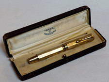 Stilografica d'epoca STAR pennino oro 14kt. Placcata oro 18Kr Custodia originale