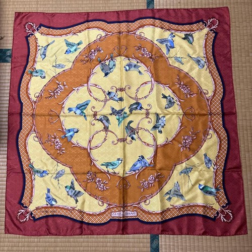 Hermes silk scarf carre90 bird - silk,