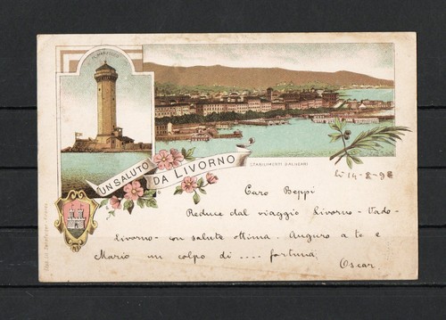 Cartolina saluto da - -,