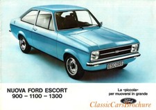 Brochure Depliant Ford Escort