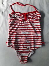 CALZEDONIA costume da bagno intero mare bambina bimba 12 anni righe rosso bianco