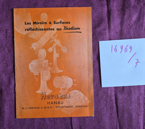 16969 heraeus hanau - n°16969/7, /