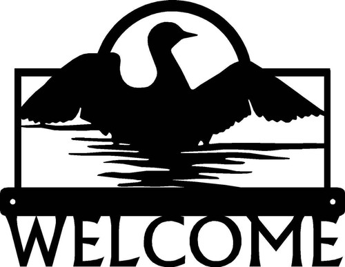 Insegna benvenuto loon lake - benvenuto,