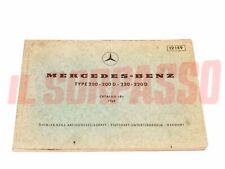 CATALOGO RICAMBI CARROZZERIA MECCANICA MERCEDES TYPE 200 200 D 220 220 D 
