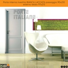 Porta interna rivestita bianca - interna,