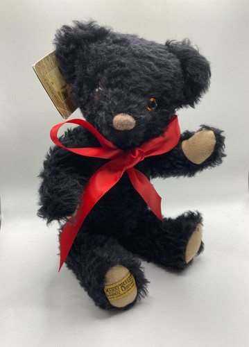 Merrythought 34cm black mohair - 34cm,