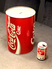 COCA-COLA VINTAGE 80'S MAXI LATTINA SALVADANAIO  29  H PER 21 CM
