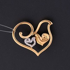 CHANTECLER DIAMOUR CIONDOLO IN ORO ROSA 18 KT E DIAMANTI  LISTINO 2250€