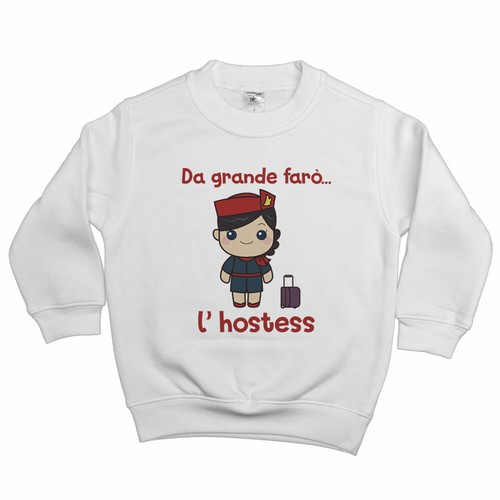 Felpa bambina grande farò - grande,