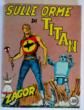 ZAGOR SCRITTA ROSSA #12 "Sulle orme di Titan" Bonelli Ed. CEPIM 05/1971