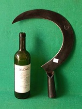 ANTICA FALCE CONTADINA DA SFLACIO IN FERRO BATTUTO E FORGIATO PRIMI '900. CW90