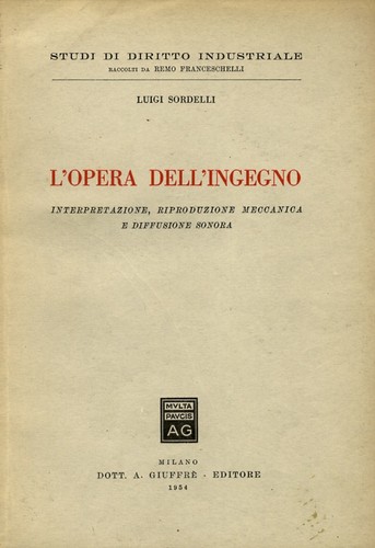 Opera dell ingegno - l'opera, dell'ingegno