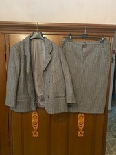 Giacca Donna Lana 100% Vergine Made in Italy Come Nuova Taglia 38 Grigio