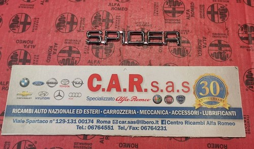 Scritta spider alfa romeo - spider,